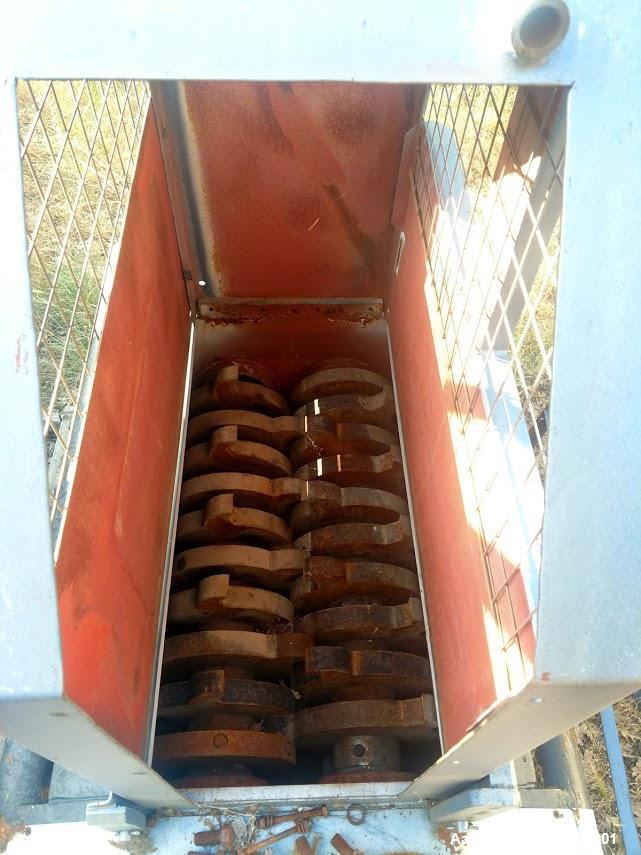 Used Tire Shredder; Twin Drive; (2) 7.5 HP 3 Pha