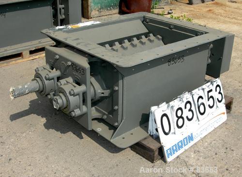 Unused- Allen Sherman Hoff Double Row Bottom Ash Clinker Grinder, Carbon Steel. (2) 10" diameter x 34" long shafts. Approximate 30" x 34" feed opening, approximate 25-40 RPM speed. Capacity 75-125 st...