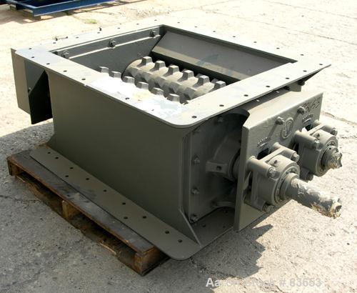 Unused- Allen Sherman Hoff Double Row Bottom Ash Clinker Grinder, Carbon Steel. (2) 10" diameter x 34" long shafts. Approximate 30" x 34" feed opening, approximate 25-40 RPM speed. Capacity 75-125 st...