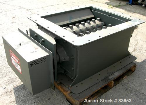 Unused- Allen Sherman Hoff Double Row Bottom Ash Clinker Grinder, Carbon Steel. (2) 10" diameter x 34" long shafts. Approximate 30" x 34" feed opening, approximate 25-40 RPM speed. Capacity 75-125 st...
