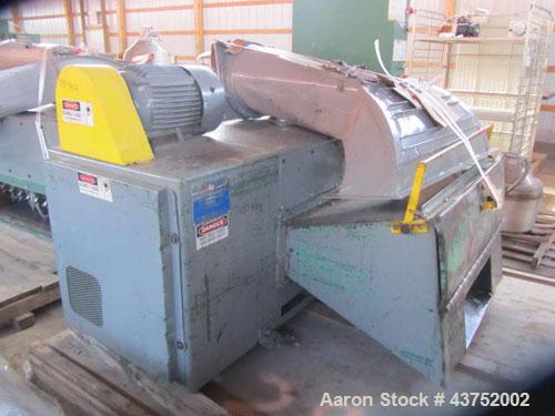 Used Bloapco 48" Triple Shaft Paper Shredder, Model 3CAXS-3048P. 9 Blade rotor driven by a 30 HP motor. 24" Feed, can be opened to 46". Approximate capacity 3,000 lbs per hour. Last used on paper sto...