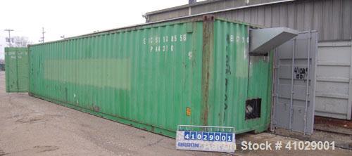 Used Chung Shun Industrial Shredder Line consisting of: (1) 40' sea container containing (1) Tung Shun crusher/shredder. Approximately 27 5/8'' x 35 1/2'' feed throat with hopper, 4'' thick hook kniv...