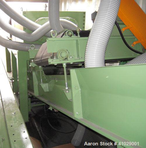 Used Chung Shun Industrial Shredder Line consisting of: (1) 40' sea container containing (1) Tung Shun crusher/shredder. Approximately 27 5/8'' x 35 1/2'' feed throat with hopper, 4'' thick hook kniv...