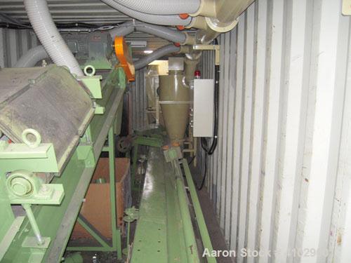Used Chung Shun Industrial Shredder Line consisting of: (1) 40' sea container containing (1) Tung Shun crusher/shredder. Approximately 27 5/8'' x 35 1/2'' feed throat with hopper, 4'' thick hook kniv...
