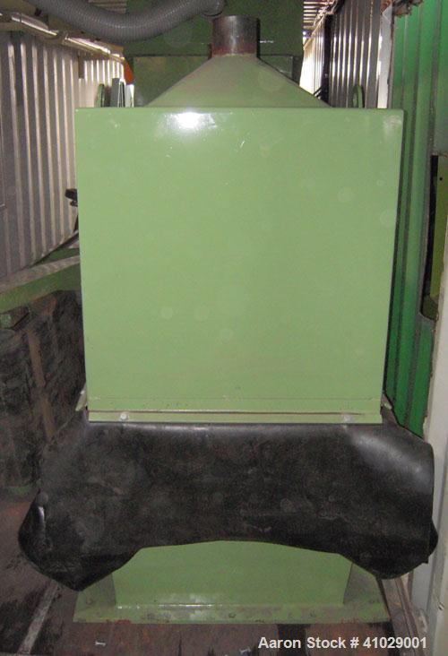 Used Chung Shun Industrial Shredder Line consisting of: (1) 40' sea container containing (1) Tung Shun crusher/shredder. Approximately 27 5/8'' x 35 1/2'' feed throat with hopper, 4'' thick hook kniv...