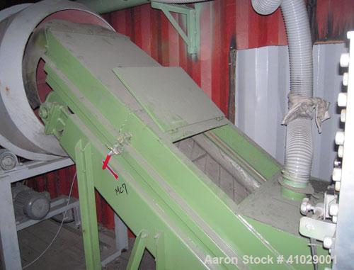 Used Chung Shun Industrial Shredder Line consisting of: (1) 40' sea container containing (1) Tung Shun crusher/shredder. Approximately 27 5/8'' x 35 1/2'' feed throat with hopper, 4'' thick hook kniv...