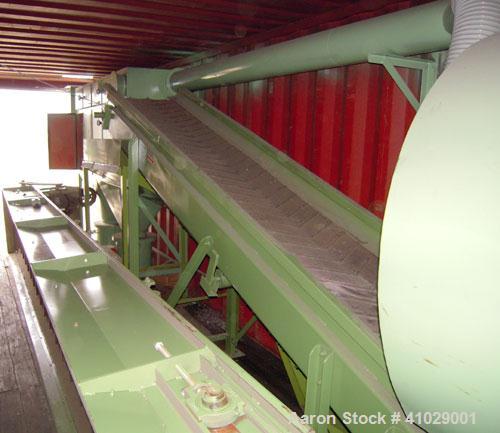 Used Chung Shun Industrial Shredder Line consisting of: (1) 40' sea container containing (1) Tung Shun crusher/shredder. Approximately 27 5/8'' x 35 1/2'' feed throat with hopper, 4'' thick hook kniv...