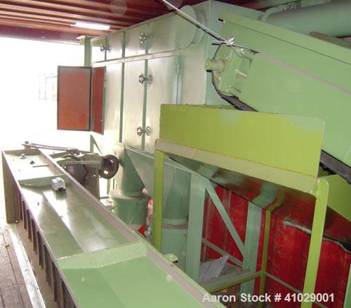 Used Chung Shun Industrial Shredder Line consisting of: (1) 40' sea container containing (1) Tung Shun crusher/shredder. Approximately 27 5/8'' x 35 1/2'' feed throat with hopper, 4'' thick hook kniv...
