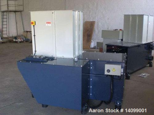 Used-Unused-DHB DH 600-K Single Shaft Shredder. 28 rotary knives with a size of 1.6" x 1.6" (40 x 40 mm), and 1 row of stati...