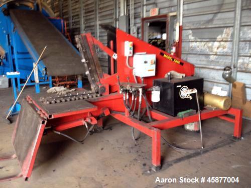 Used Desco Tire Cutter, Model 2500. Shear tire cutter, 5 HP, 480V, 3 phase motor. Ideal for cutting truck and passenger tires. Mfg. 2013