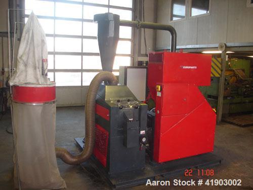 Used Eureka 15 Cable Shredder. 30 hp/22 kW drive, throughput 330 lbs/hour (150 kg/h).
