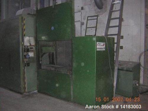 Used Geteacha RS 804P Shredder with cyclone separator, 100 hp/75 kW, 50 hz.  Feeding by hutch for product with a maximum length of 47.2" (1200 mm).  Rotor diameter 31.5" (800 mm), width 15.75" (400 m...