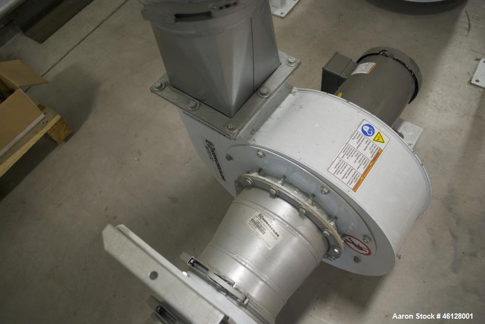 Used Kongskilde Multidicer, Model KM18, Paperboard Skeleton Frame Shredder. Includes: Infeed conveyors and control panels. Kongskilde Multiair 1100 (10 hp) blower 3 ph 460V. Kongskilde ITF160 inline ...