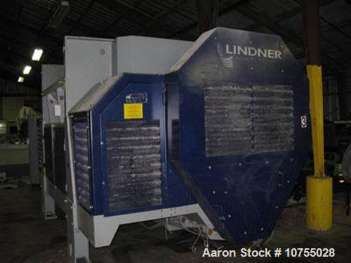 Used-Lindner Model Jupiter 2200 Single Shaft Shredder. 157.5" x 98.5" feed opening, 84" x 67" shredding area, dual 150 hp ma...