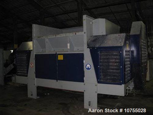 Used-Lindner Model Jupiter 2200 Single Shaft Shredder. 157.5" x 98.5" feed opening, 84" x 67" shredding area, dual 150 hp ma...