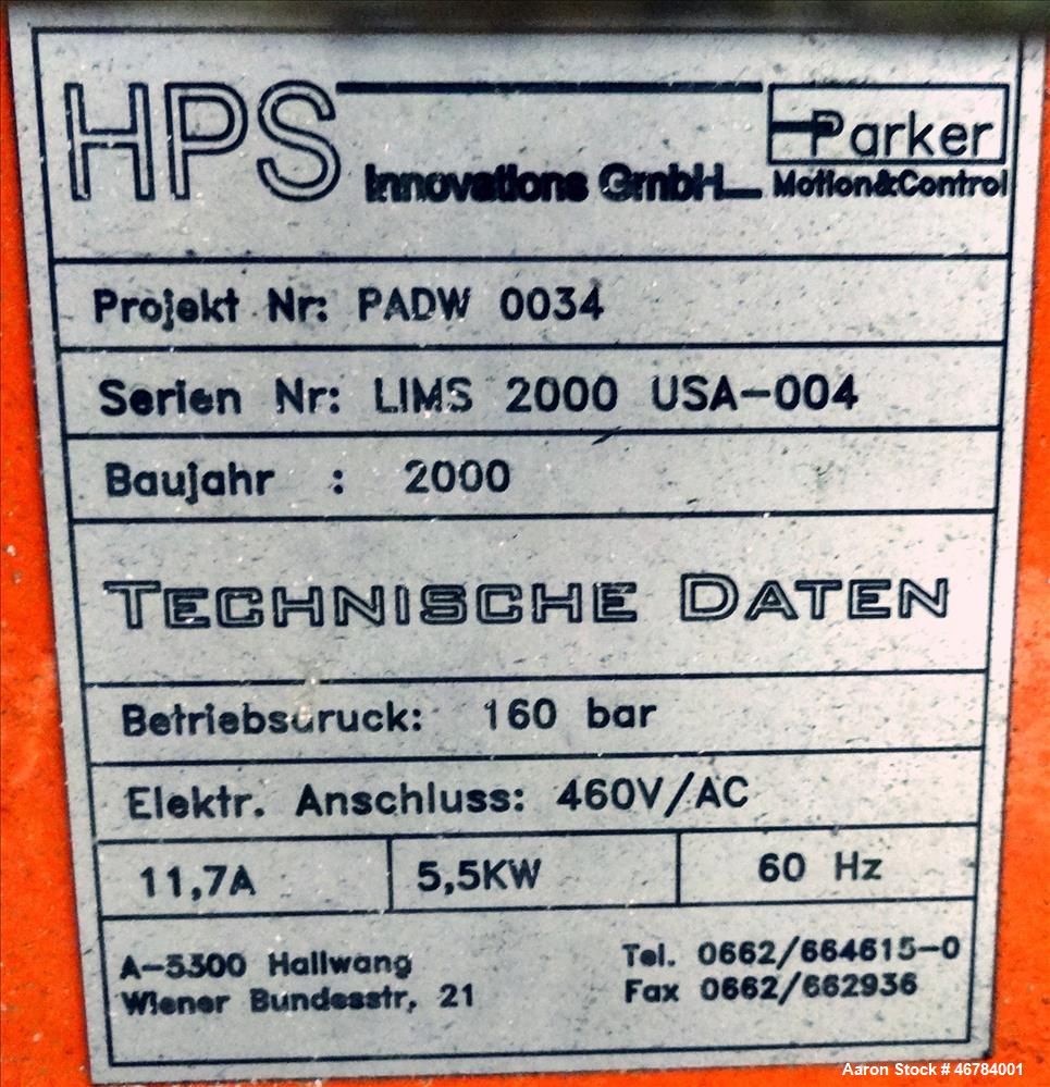 Used Lindner Micromat Single Shaft Shredder, Model MS2000.