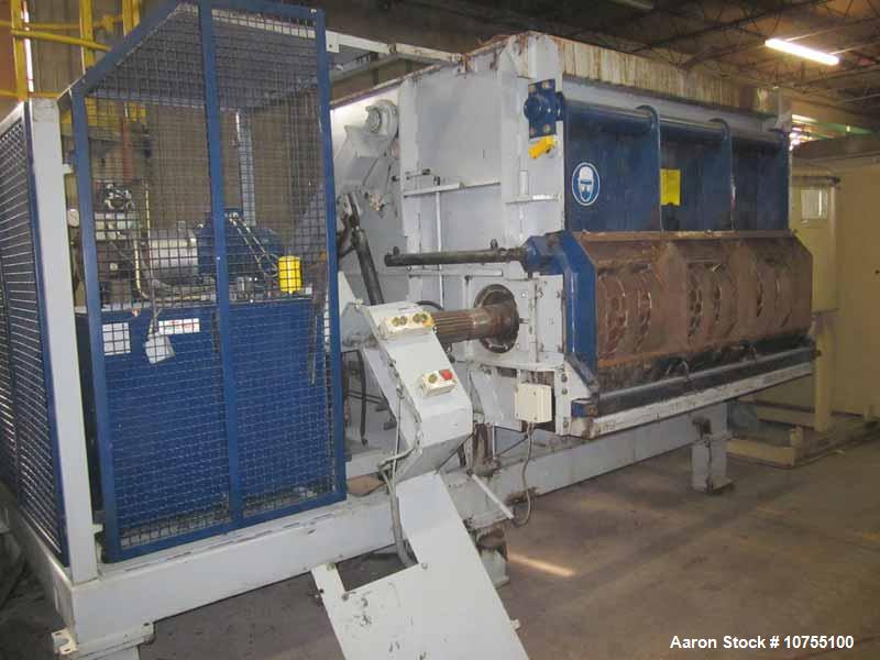 Used-Lindner Model MS2000-S Super Micromat Single Shaft Variable Speed Shredder.  65" x 80" Feed opening, 22" diameter 80" w...