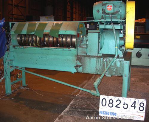 Used: Carbon Steel Maren pinch conveyor shredder, model 60-PC/SHR