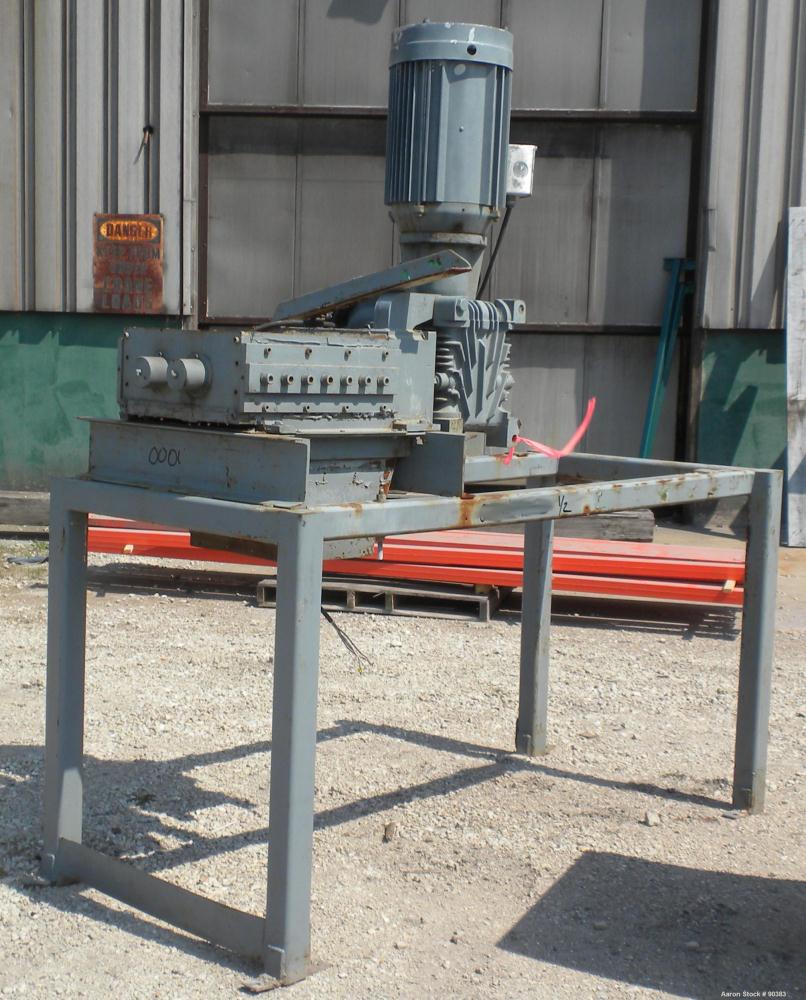 Used Carbon Steel Mitts & Merrill Twin Shaft Shredder, Model 1417