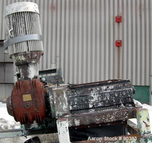 Used Carbon Steel Mitts & Merrill Twin Shaft Shredder, Model 1417