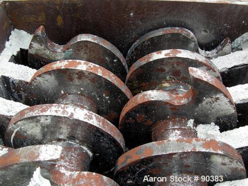Used Carbon Steel Mitts & Merrill Twin Shaft Shredder, Model 1417