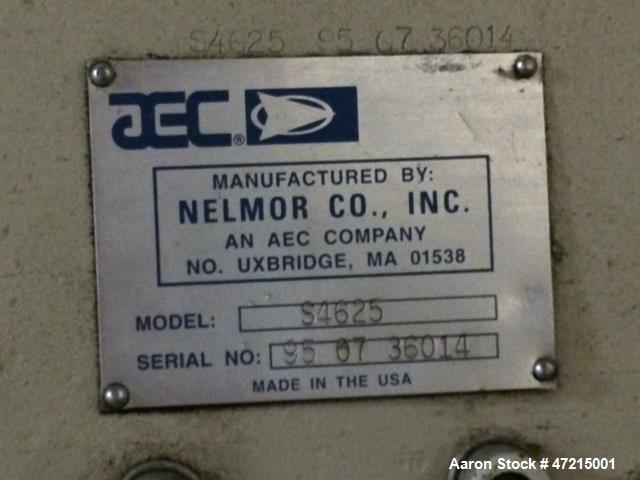 Used- Nelmor Shredder/Granulator System, Model 4625. 1/2 thick cutters, sound controlled, granulator has 3 blade open rotor....