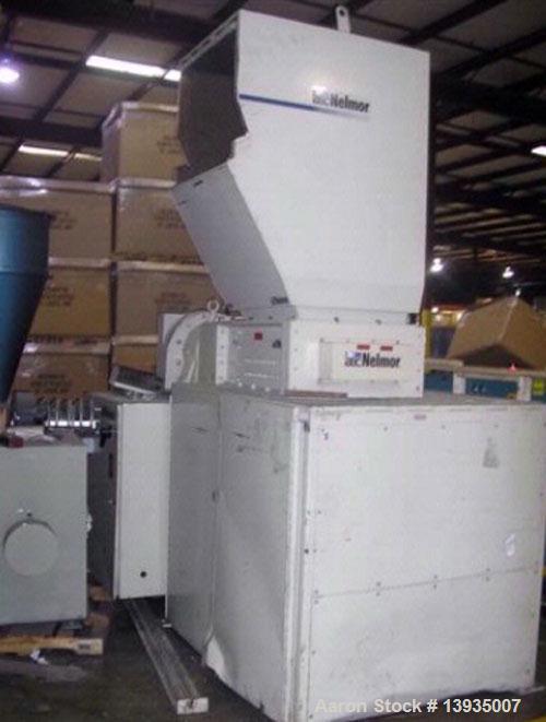 Used-1997 Nelmor Shredder/Granulator Combo. Nelmor SH2525, 25" x 25" cutting chamber area, 20 hp, dual rotor with auto rever...