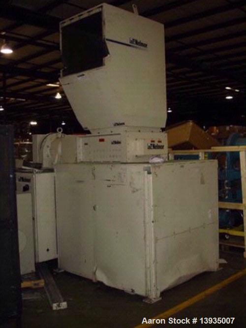 Used 1997 Nelmor Shredder/Granulator Combo. Nelmor SH2525, 25" x 25" cutting chamber area, 20 hp, dual rotor with auto reverse. Nelmor granulator with 12" x 29.5" opening, 3 blade rotor, blower and c...
