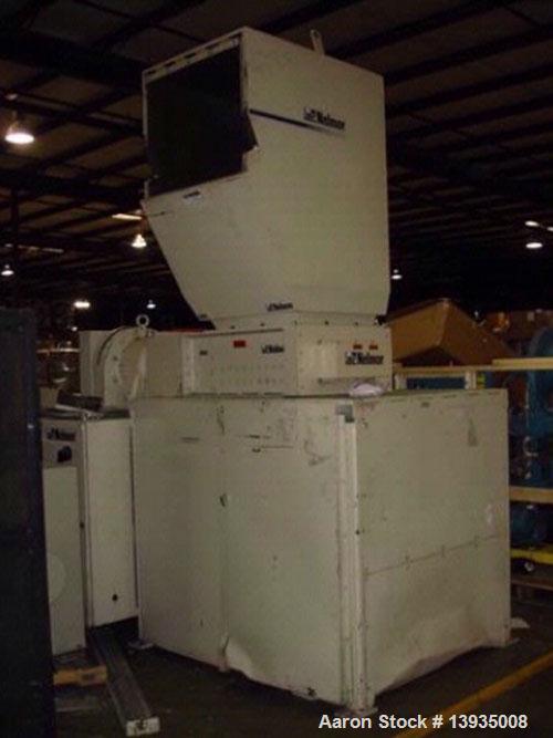 Used 1997 Nelmor Shredder/Granulator Combo. Nelmor SH2525, 25" x 25" cutting chamber area, 20 hp, dual rotor with auto reverse. Nelmor granulator with 12" x 29.5" opening, 3 blade rotor, blower and c...