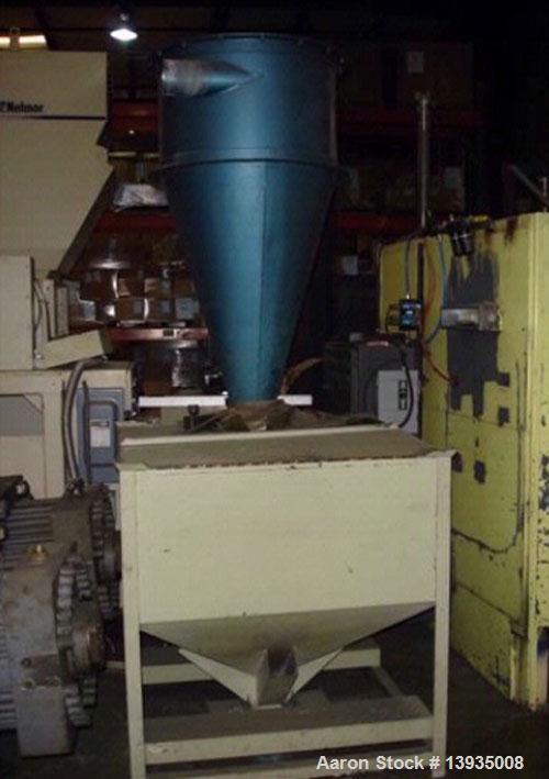 Used 1997 Nelmor Shredder/Granulator Combo. Nelmor SH2525, 25" x 25" cutting chamber area, 20 hp, dual rotor with auto reverse. Nelmor granulator with 12" x 29.5" opening, 3 blade rotor, blower and c...
