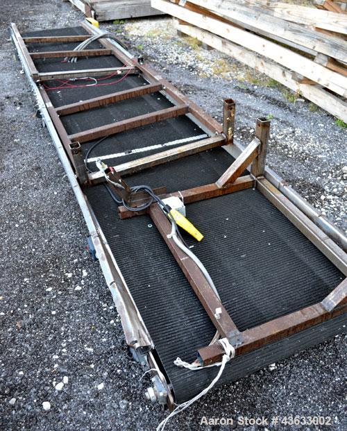Used Uni-Shred Single Shaft Shredder, Carbon Steel. Approximately 14” diameter x 44” wide rotor with bolt-on cutters. Approximately 40-1/2” x 44-1/2” feed opening with hopper. Single ram horizontal h...