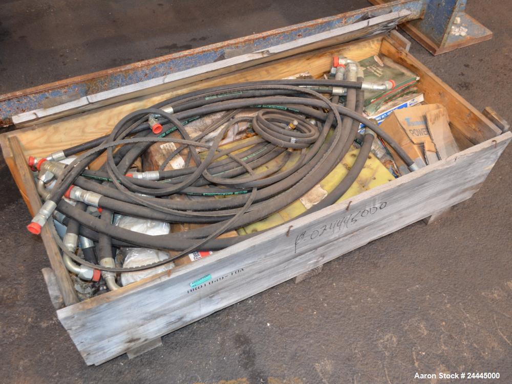 Used Eldan Recycling / E. Laursens Rasper, Model R1400/4, Carbon Steel. (1) Single shaft with wedge mounted blades. Hydraulically driven. Includes a feed hopper, and stand. Designed for preparing for...