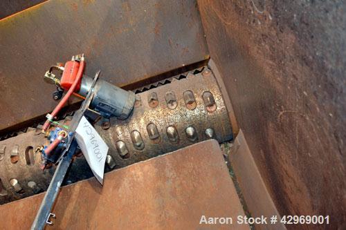 Used Linder Micromat Single-Shaft Shredder, Model MS2000, Carbon Steel. Approximately 22’’ Diameter (560mm) x 79.9’’ long (2030mm) cored rotor with approximately 104 staggered blades. 80" x 65" Feed ...