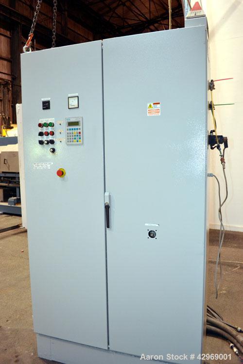 Used Linder Micromat Single-Shaft Shredder, Model MS2000, Carbon Steel. Approximately 22’’ Diameter (560mm) x 79.9’’ long (2030mm) cored rotor with approximately 104 staggered blades. 80" x 65" Feed ...