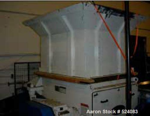 USED: Retech model RG42U/60-XL single rotary shredder. Manufactured2005. (50) 40 mm x 40 mm cutter knives on 15"OD 120 rpm rotor.Driven by a 60 hp, 460 volt drive motor. Unit includes PLC controlpane...