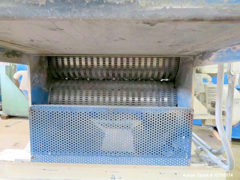 Used Retech VH34/75 Horizontal Shredder – 75 HP, 34” Feed, Vibratory Conveyor, 2” Screen, Built 2006