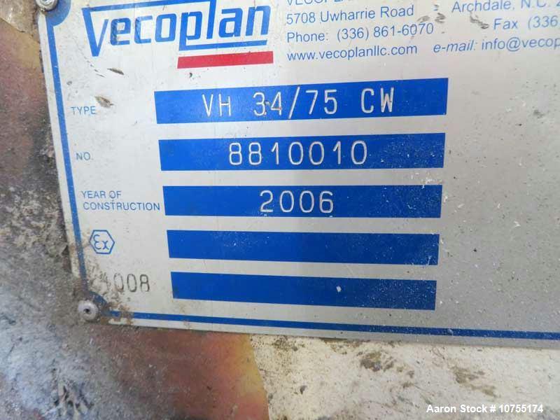 Used Retech VH34/75 Horizontal Shredder – 75 HP, 34” Feed, Vibratory Conveyor, 2” Screen, Built 2006