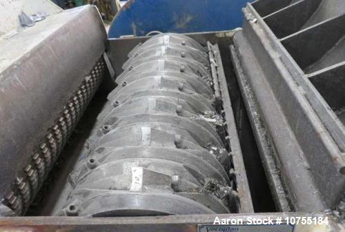 Used Retech / Vecoplan VH34/75 Horizontal Shredder – 75 HP with 30' Vibratory Infeed Conveyor