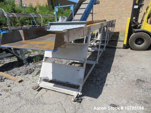 Used Retech / Vecoplan VH34/75 Horizontal Shredder – 75 HP with 30' Vibratory Infeed Conveyor