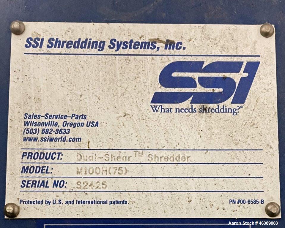 Used-SSI Dual-Shear Shredder