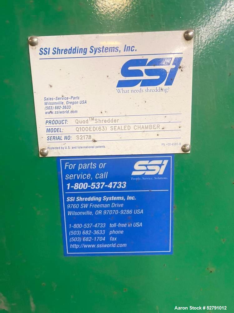 SSI Quad Shaft Shredder,