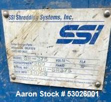 Used-SSI Single Rotor Shredder