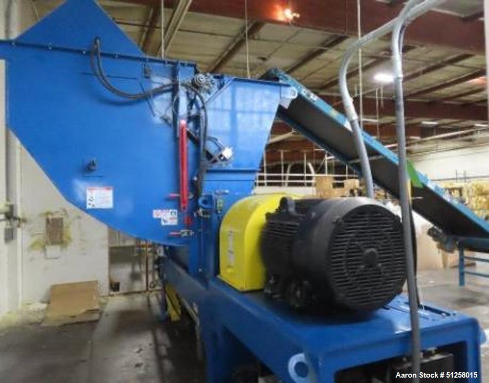 Used SSI SR400E Industrial Shredder – 100 HP High-Torque Dual Shaft Size Reduction System (2016)