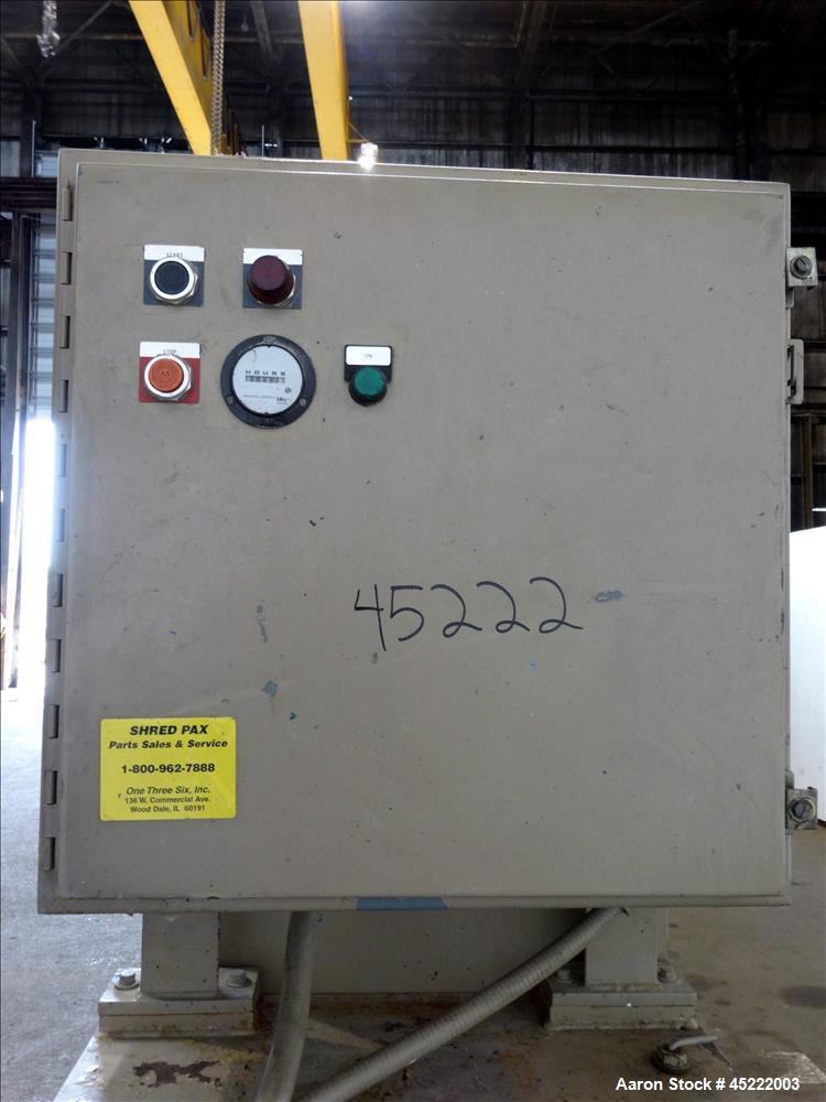 Used Shred-Pax Dual Rotor Shredder, Model AZ-15.