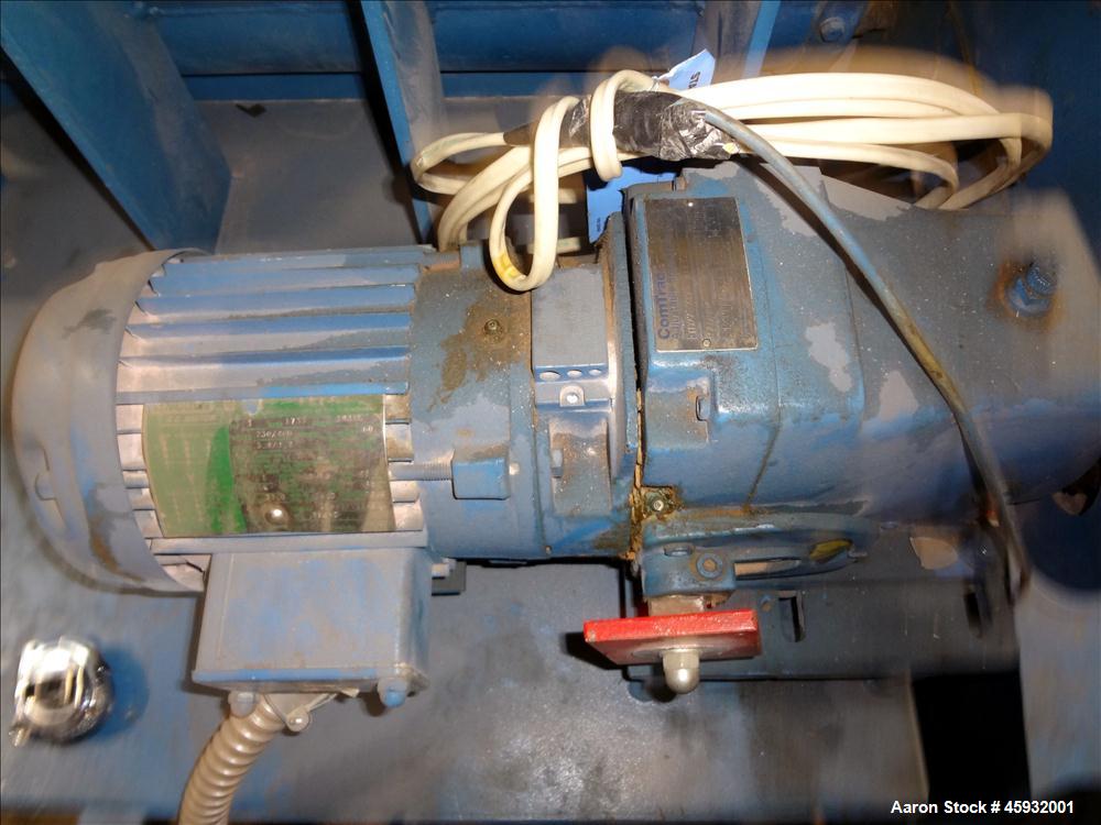 Used Shred Pax Dual Rotor Shredder Grinder System consisting of: (1) Shred Pax Grinder, Model AZ-G-12. Has a top feeder 31-1/2" long x 3-3/4" wide with a 31" long x 8" diameter roll driven by a 1 hp,...