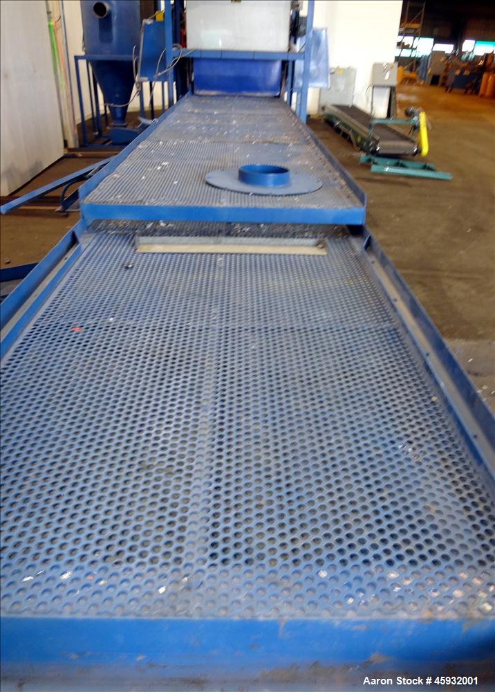 Used Shred Pax Dual Rotor Shredder Grinder System consisting of: (1) Shred Pax Grinder, Model AZ-G-12. Has a top feeder 31-1/2" long x 3-3/4" wide with a 31" long x 8" diameter roll driven by a 1 hp,...