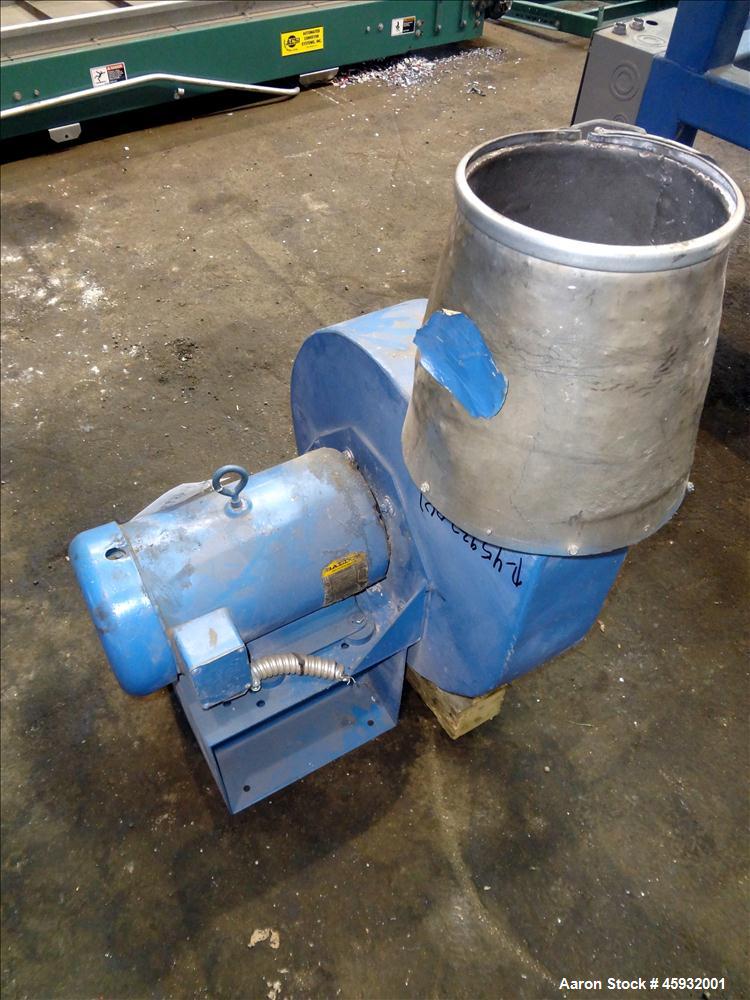 Used Shred Pax Dual Rotor Shredder Grinder System consisting of: (1) Shred Pax Grinder, Model AZ-G-12. Has a top feeder 31-1/2" long x 3-3/4" wide with a 31" long x 8" diameter roll driven by a 1 hp,...