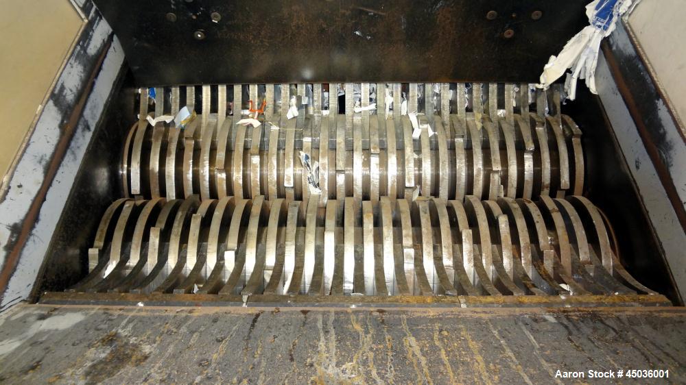 Used Carbon Steel Shred-Tech Dual Shaft Shredder, Model ST-75ES