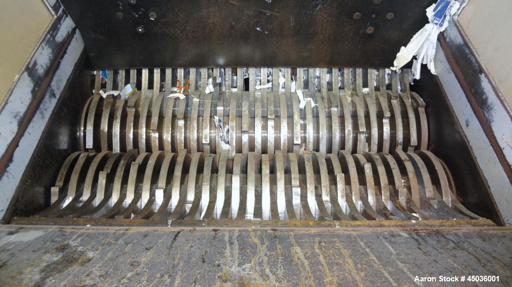 Used Carbon Steel Shred-Tech Dual Shaft Shredder, Model ST-75ES