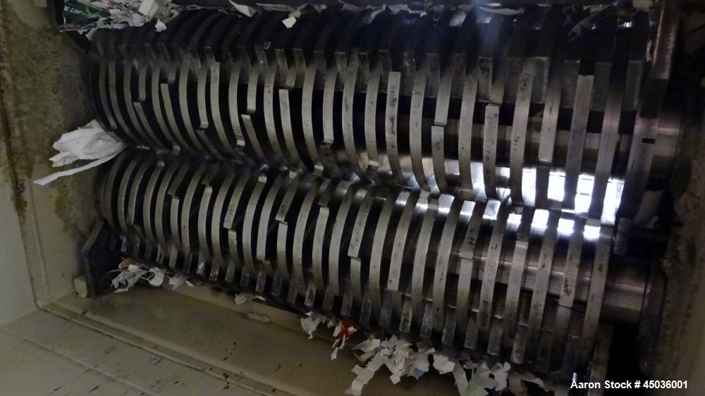 Used Carbon Steel Shred-Tech Dual Shaft Shredder, Model ST-75ES